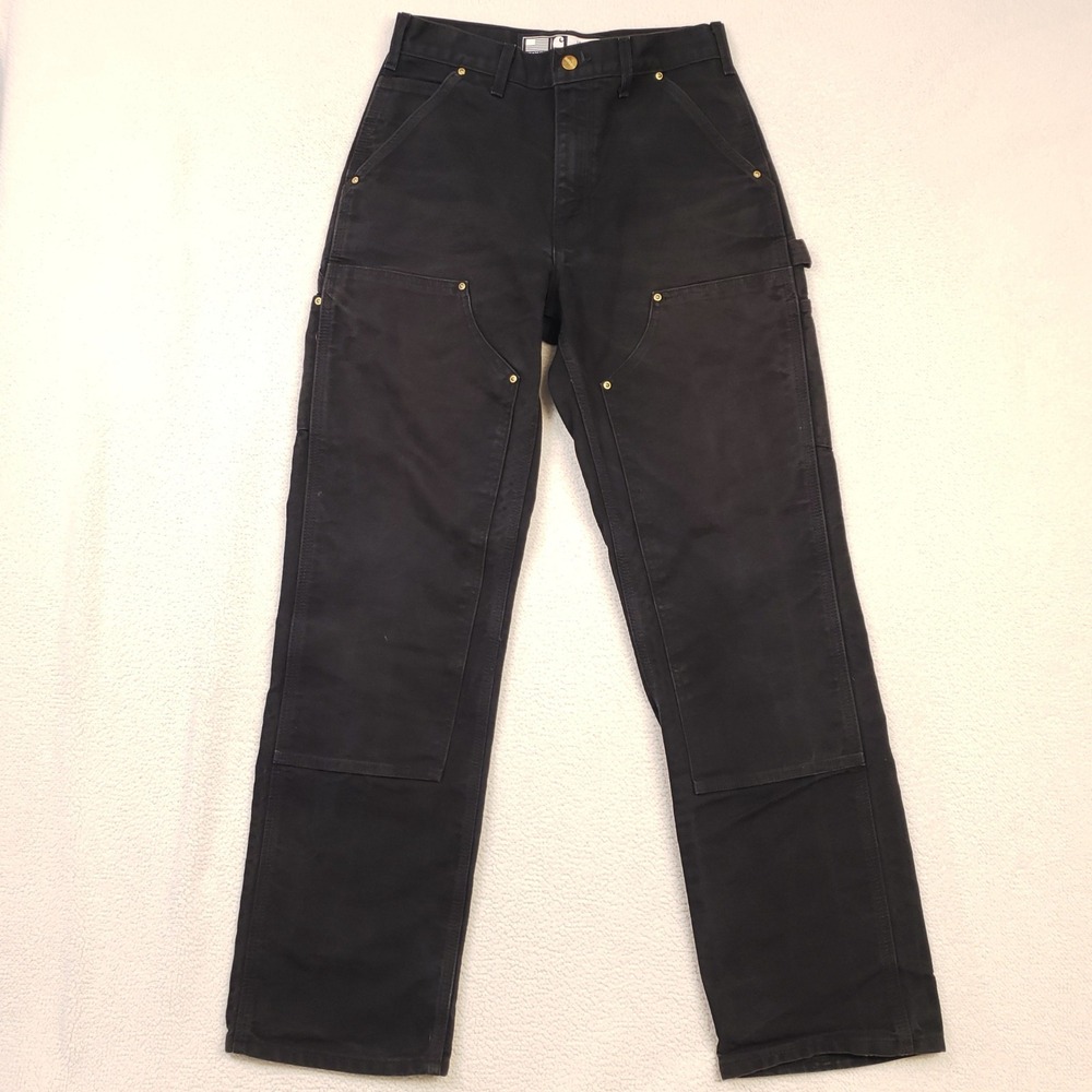 Carhartt Double Front Logger Pants Mens 29x32 Black B01-BLK Workwear Carpenter